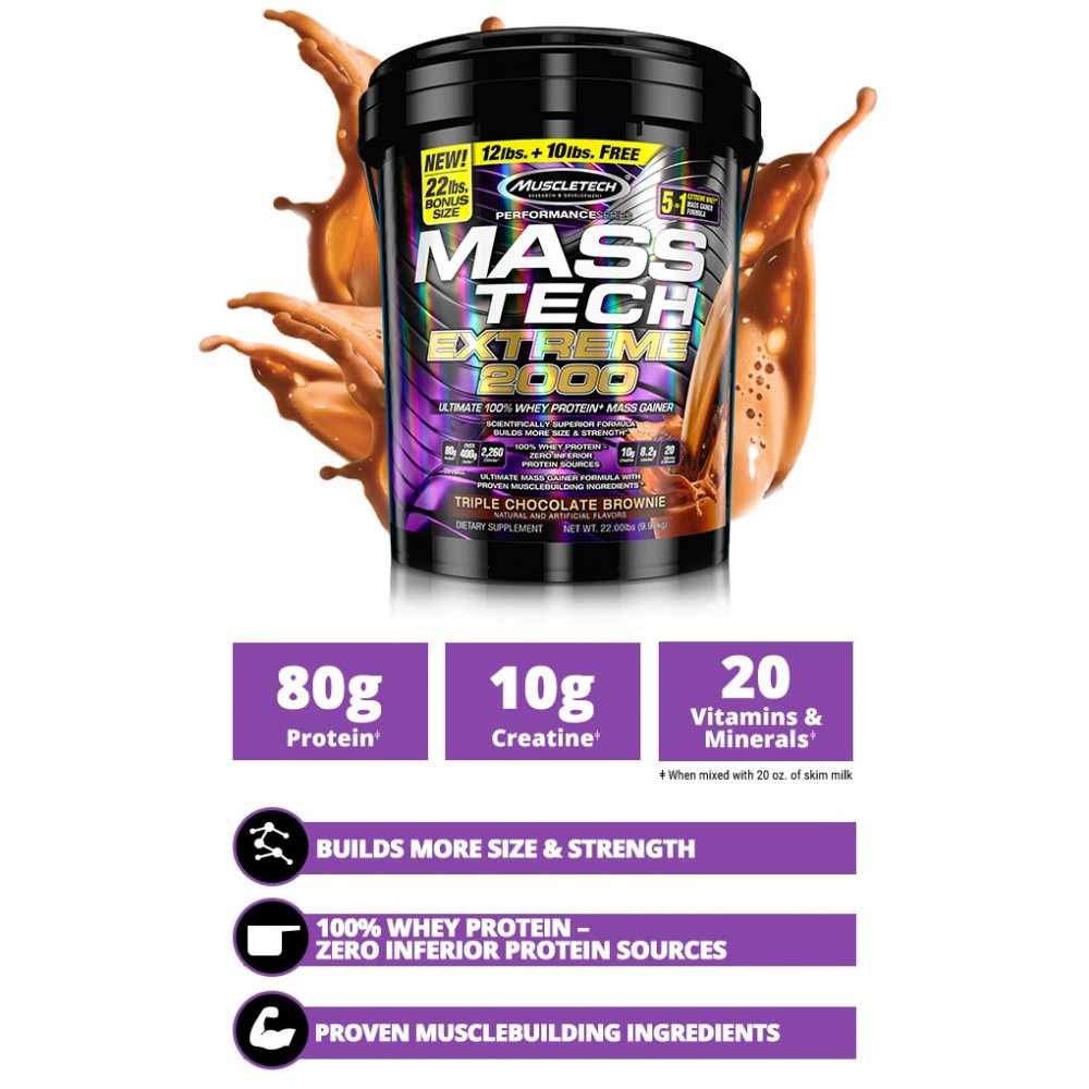 Muscletech Mass Tech Extreme 2000 Mass 22lbs Price In Bangladesh Bd 4512